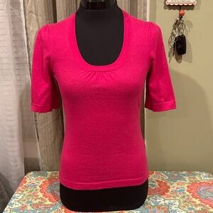 Banana Republic Fuchsia Short Sleeve Top